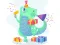 Leikur Dino Party Jigsaw á netinu