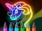 Leikur Learn to Draw Glow Cartoon á netinu