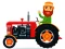 Leikur Cartoon Farm Traktors á netinu