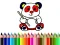 Leikur Back To School: Panda Coloring á netinu