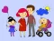 Leikur Happy Family Coloring Book á netinu