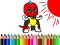 Leikur Back To School: Mask Boy Coloring á netinu