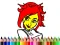 Leikur Back To School: Cute Girl Coloring á netinu