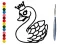 Leikur Back To School: Swan Coloring Book á netinu