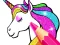 Leikur Unicorn Coloring Book Glitter á netinu