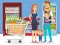 Leikur Happy Shopping Jigsaw á netinu