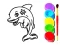 Leikur Dolphin Coloring Book á netinu