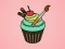 Leikur Yummy Cupcake Coloring á netinu