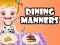 Leikur Baby Hazel Dining Manners á netinu