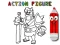 Leikur Back To School: Action Figure Coloring á netinu