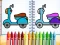 Leikur Cute Bike Coloring Book á netinu