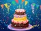 Leikur Birthday cake puzzle á netinu