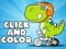 Leikur Click And Color Dinosaurs á netinu
