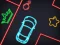 Leikur Neon Car Puzzle á netinu