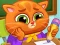 Leikur Lovely Virtual Cat At School á netinu