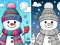 Leikur Coloring book Winter á netinu