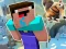 Leikur Noob Parkour: Snow Age á netinu