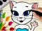 Leikur Talking Angela Coloring Book á netinu