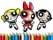 Leikur PowerPuff Girls Coloring Book á netinu