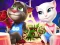 Leikur Talking Tom and Angela Coloring á netinu