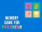 Leikur Memory Game for Childrens á netinu