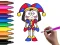 Leikur Pomni Coloring Time á netinu