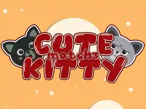 Leikur Cute Kitty Match 3 á netinu