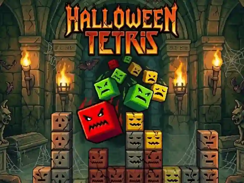 Leikur Halloween Tetris á netinu