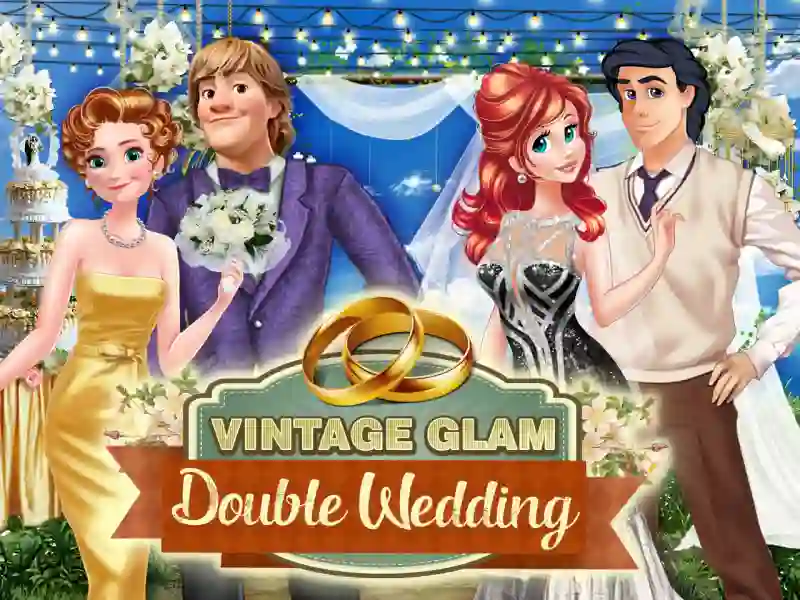 Leikur Vintage Glam: Double Wedding á netinu
