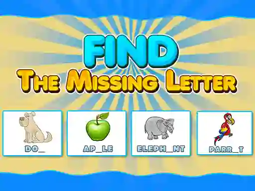 Leikur Find The Missing Letter á netinu