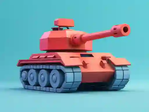 Leikur Tank Battle.io á netinu