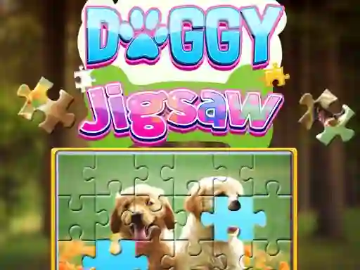 Leikur Doggy Jigsaw á netinu