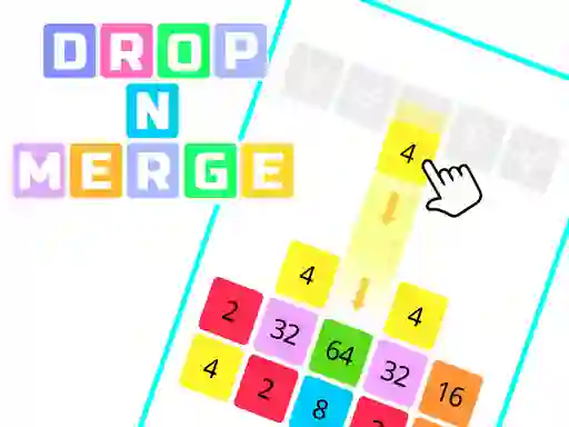 Leikur Drop N Merge Blocks á netinu