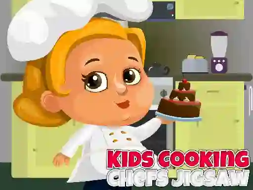 Leikur Kids Cooking Chefs Jigsaw á netinu