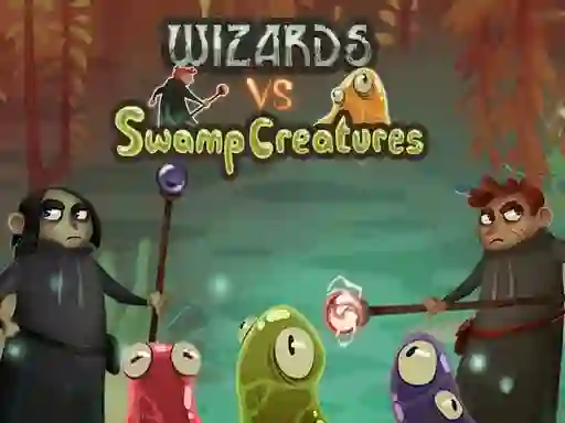 Leikur Wizards vs swamp creatures á netinu
