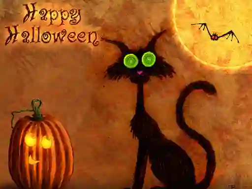 Leikur Happy Halloween 2020 Puzzle á netinu