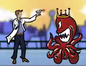 Leikur Scientist vs Aliens á netinu