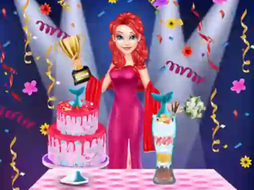 Leikur Mermaid Cake Cooking Design á netinu