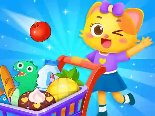 Leikur Supermarket Shopping For Kids á netinu
