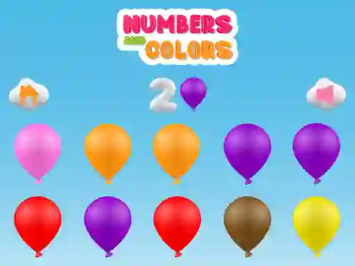 Leikur Numbers And Colors á netinu