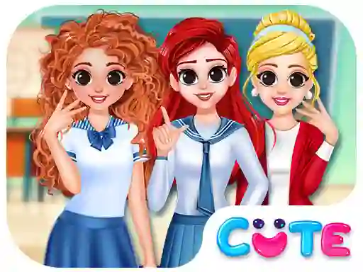 Leikur BFF Princess Back To School á netinu