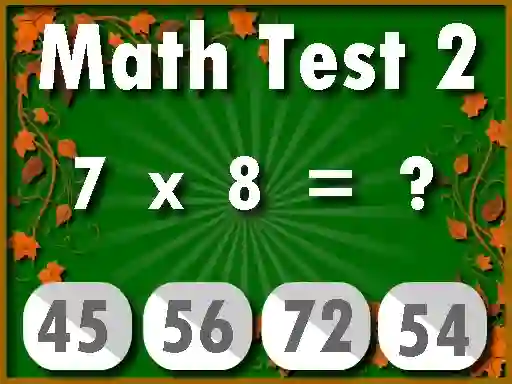Leikur Math Test 2 á netinu