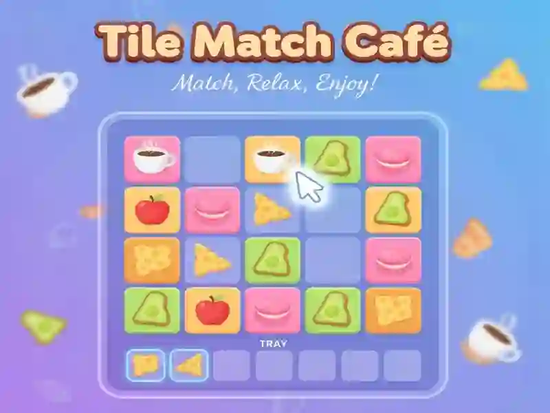 Leikur Tile Match Cafe á netinu