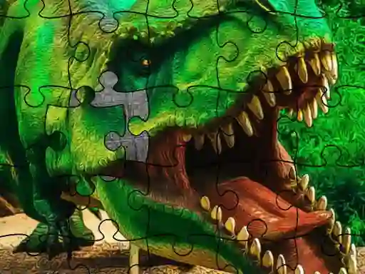 Leikur Dino Park Jigsaw á netinu