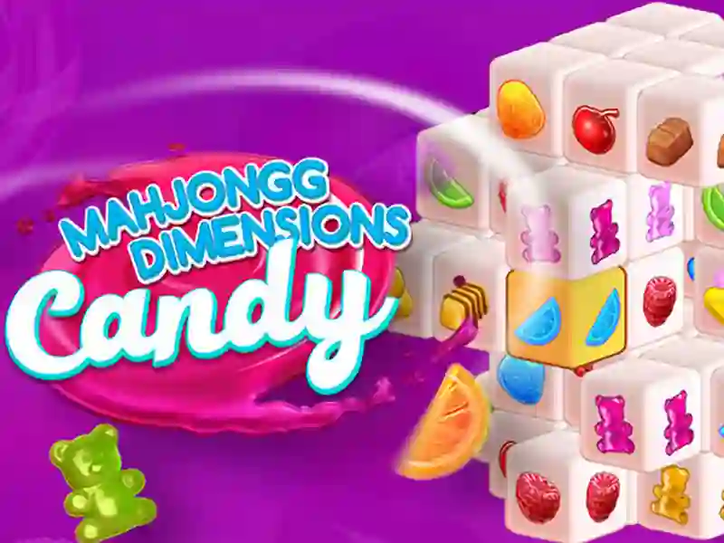 Leikur Candy 3D Mahjong á netinu