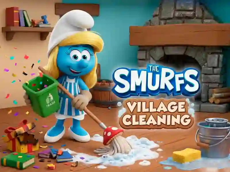 Leikur The Smurfs Village Cleaning á netinu