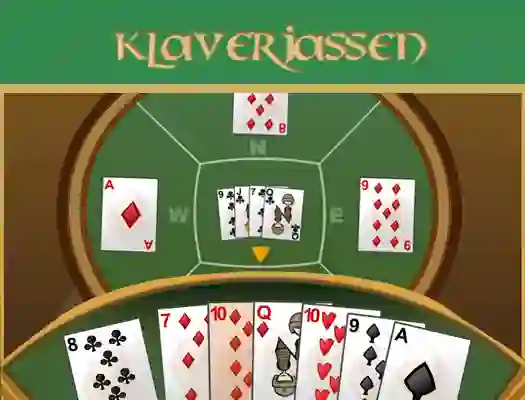 Leikur Klaverjassen á netinu