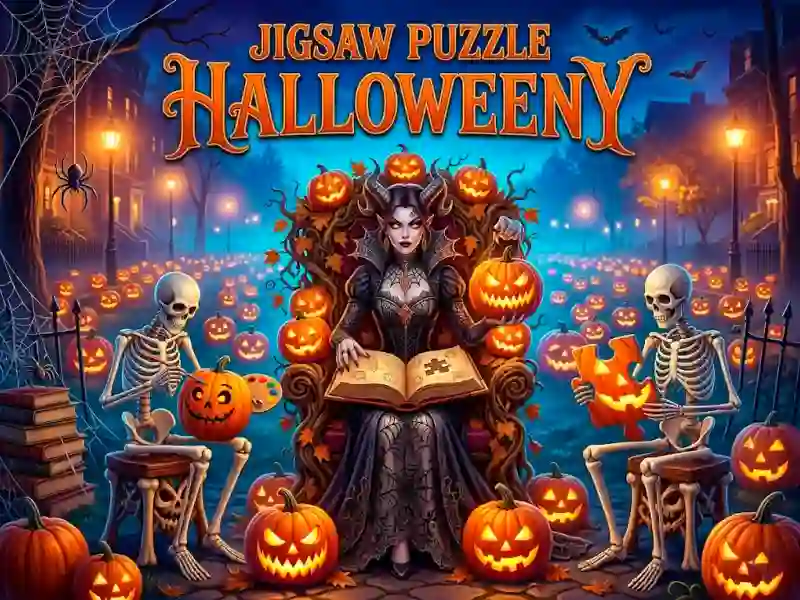 Leikur Jigsaw Puzzle Halloweeny á netinu