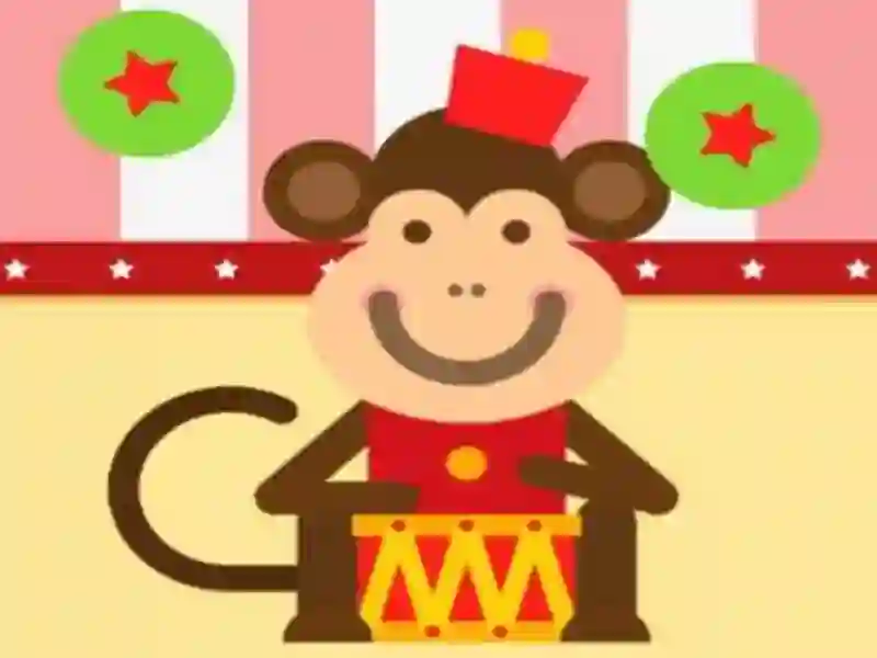 Leikur Monkey Drums á netinu