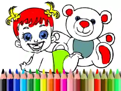 Leikur Back To School: Baby Doll Coloring á netinu
